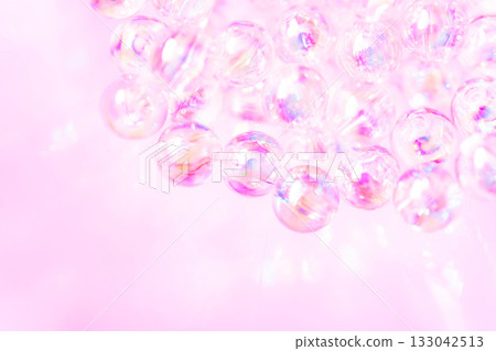 Glass balls and sparkling background material Glass balls and sparkling background material 133042513