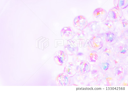 Glass balls and sparkling background material 133042568