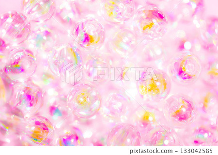 Glass balls and sparkling background material Glass balls and sparkling background material 133042585