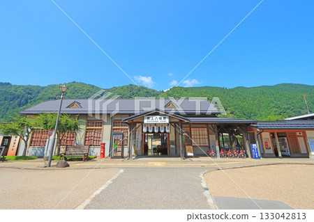 Scenery in front of Gujo Hachiman Station, Gujo City, Gifu Prefecture 133042813