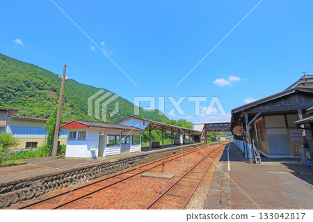Scenery in front of Gujo Hachiman Station, Gujo City, Gifu Prefecture Scenery in front of Gujo Hachiman Station, Gujo City, Gifu Prefecture 133042817