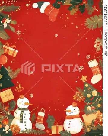 可愛的聖誕幀圖 133042929