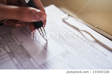 Legal, signature and hand for contract application, planning on documents for partnership, b2b and agreement. Lawyer, paperwork or woman writing, applying or retirement deal review and sign in office Legal, signature and hand for contract application, planning on documents for partnership, b2b and agreement. Lawyer, paperwork or woman writing, applying or retirement deal review and sign in office 133043180