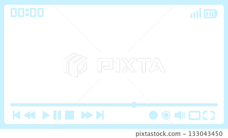 Video screen blue 133043450