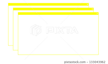 Multiple browser screens yellow 133043962