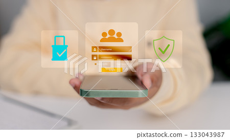 Secure Login System and Cybersecurity Concept with Mobile Phone Authentication Secure Login System and Cybersecurity Concept with Mobile Phone Authentication 133043987