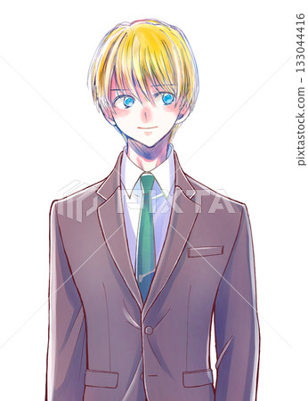 身穿西裝的白人男子 身穿西裝的白人男子 133044416