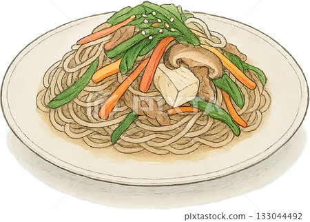 一幅線條柔和的插圖 一幅線條柔和的插圖 133044492