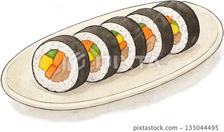 一幅線條柔和的插圖 一幅線條柔和的插圖 133044495