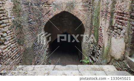 Ancient pathway and arch leading to old well in Rohtas Fort Ancient pathway and arch leading to old well in Rohtas Fort 133045021