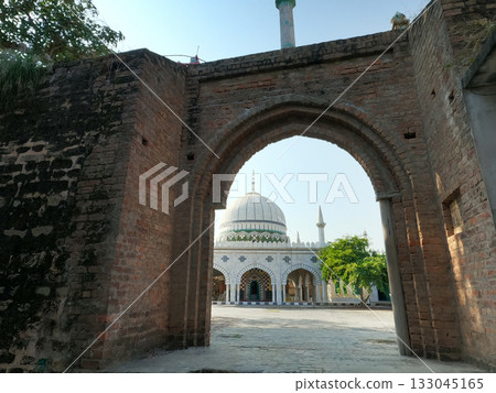 Shrine of Abdul Hakeem located inside Sangni Fort showcasing Mughal heritage spiritual history and architectural beauty 133045165