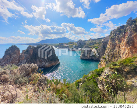 Scopello cliffs, Sicily Island, Italy 133045285