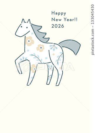 馬年新年賀卡模板集(2026年) 馬年新年賀卡模板集(2026年) 133045430