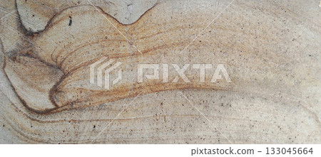 Smooth sandstone wall with layered lines for abstract nature background 133045664