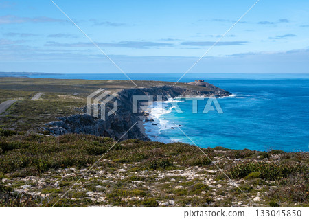 Cliffs near Remarkable Rocks in Flinders Chase National Park, Australia 133045850