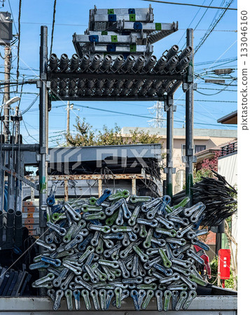 Scaffolding installation work Scaffolding installation work 133046160