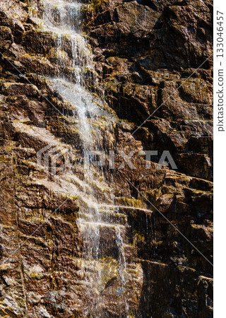 Little waterfall in mountains, Norway. Little waterfall in mountains, Norway. 133046457
