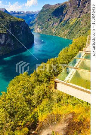 Geiranger fjord in Norway Geiranger fjord in Norway 133046459