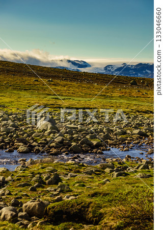 Hardangervidda mountain plateau landscape, Norway 133046660