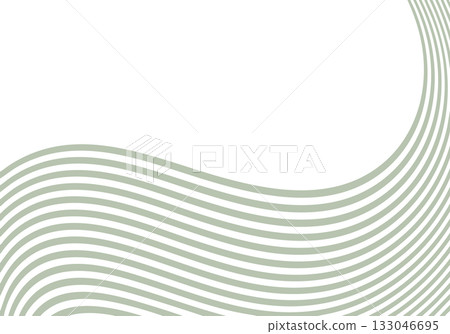 Abstract background with light green wavy lines creating a sense of calm and motion. Eps 10 133046695