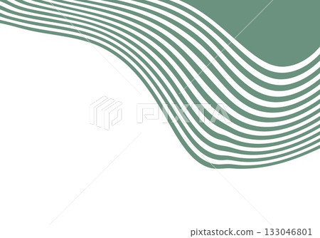 Elegant vector background with smoothly curved stripes in a pleasant pastel green color for modern design. Eps 10 133046801