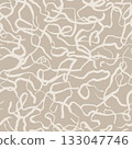 Seamless pattern with hand drawn art abstract lines 133047746