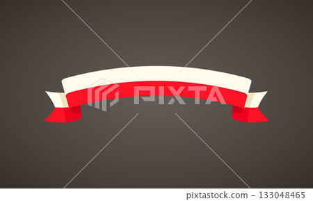 Ribbon with flag of Poland 133048465