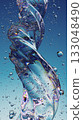 Vivid Abstract Glass Texture With Twisted Shapes and Reflective Light Patterns 133048490