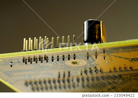 Computer microcircuit with electronic components 133049422