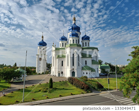 Cathedral of the Holy Trinity or Troieshchyna Cathedral in Kyiv, Ukraine 133049471