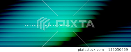 Blue and green abstract modern wide ribbed banner Blue and green abstract modern wide ribbed banner 133050469