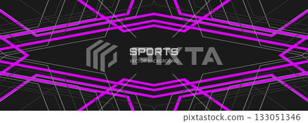 Modern sports banner design with diagonal pink and gray lines. Abstract sports background. Modern sports banner design with diagonal pink and gray lines. Abstract sports background. 133051346