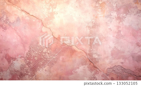 玫瑰色混凝土,帶有細微裂紋和低角度光線 玫瑰色混凝土,帶有細微裂紋和低角度光線 133052105