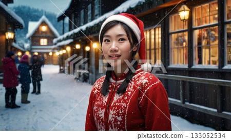 聖誕節前夕,斯堪的納維亞半島上演了一幅奇幻的冬季景象,聖誕老人正在忙碌著。 聖誕節前夕,斯堪的納維亞半島上演了一幅奇幻的冬季景象,聖誕老人正在忙碌著。 133052534