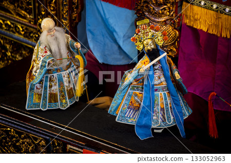 台灣文化：木偶、服飾、日式舞台佈袋印花藝術 133052963