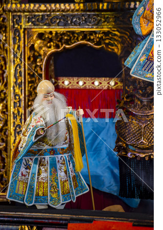 Taiwanese culture: puppets, clothing, Japanese stage-style cloth bag stamping art 133052966