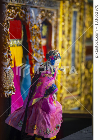 Taiwanese culture: puppets, clothing, Japanese stage-style cloth bag stamping art Taiwanese culture: puppets, clothing, Japanese stage-style cloth bag stamping art 133052970