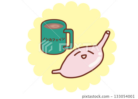 認為不含咖啡因的飲料對胃溫和的觀念 認為不含咖啡因的飲料對胃溫和的觀念 133054001