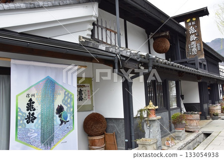 Ueda City - Streetscape of Yanagimachi on the Old Hokkoku Kaido 133054938