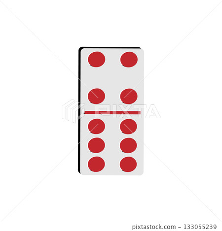 four six domino card icon four six domino card icon 133055239