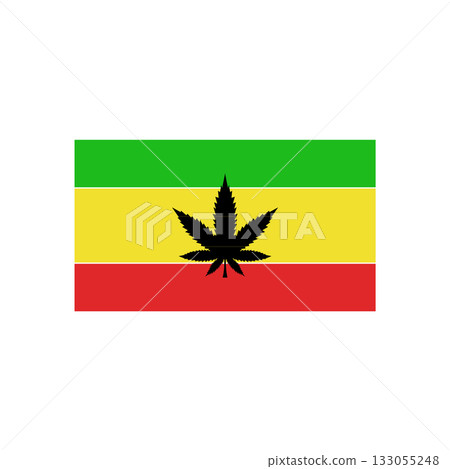 rasta flag icon , vectors illustration 133055248