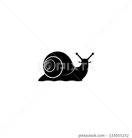simple snail snail, vectors icon simple snail snail, vectors icon 133055252