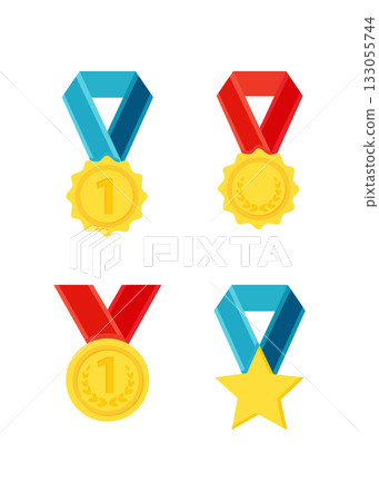 Reward medals golden stock illustration 133055744