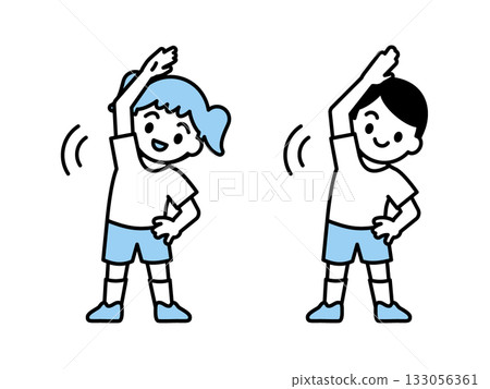 兒童熱身運動 02 兒童熱身運動 02 133056361