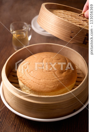台灣卡斯提拉蛋糕，用竹蒸籠蒸製 133056369