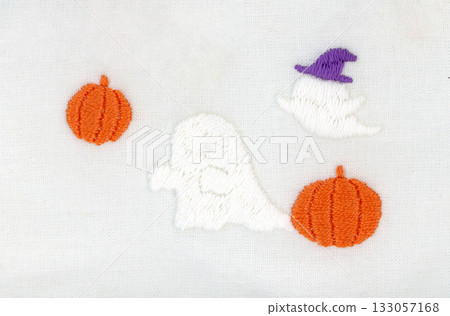 萬聖節幽靈和南瓜燈刺繡材料 萬聖節幽靈和南瓜燈刺繡材料 133057168