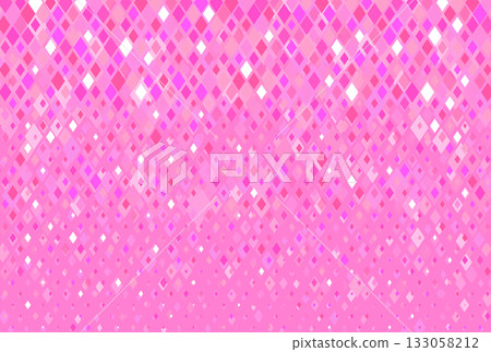 Background material pink glitter gradation sparkle diamond pattern diagonal background Background material pink glitter gradation sparkle diamond pattern diagonal background 133058212