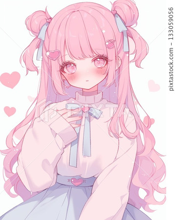 A deformed, chibi-style girl 133059056