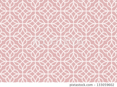 Floral tile pattern in chic pink grunge 133059602