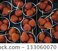 Strawberry in cup sell in fresh market 133060070